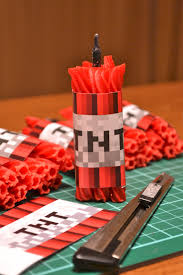 It restores 1 hunger bar per use, and has a total amount of 6 uses. Minecraft Tnt Candles Minecraft Birthday Mindcraft Party 7th Birthday Party Ideas