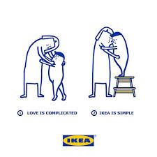 Cute Illustrations Show How Complicated Love Is Made Simpler With Ikea Products Designtaxi Com Ikea Ikea Logo Complicated Love