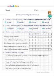 Printable 6th Grade Whole Numbers Worksheets Pdf In 2020 Number Worksheets Grade 6 Math Worksheets