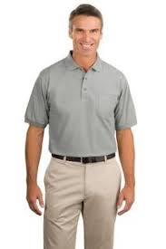 sanmar k500p port authority silk touch polo with pocket