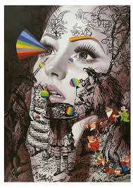 Darksilenceinsuburbia Ronald Ventura Humanime 1 2012 Oil On Canvas 7 0 Feet X 59 3 4 Inches 214 X 152 Cm Ventura Art Artist