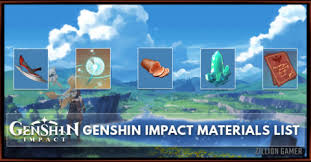 Genshin Impact Materials List Zilliongamer