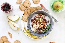 Cranberry Pear Baked Brie With Pecans Floating Kitchen