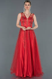 Kirmizi Tas Islemeli Transparan Detayli Abiye Elbise Abu1183 Elbise Modelleri The Dress Elbise
