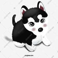 Happy husky puppy, cartoon dog character. Original Cartoon Hand Drawn Siberian Husky Dog Illustration Husky Clipart Stereoscopic Texture Png Transparent Clipart Image And Psd File For Free Download