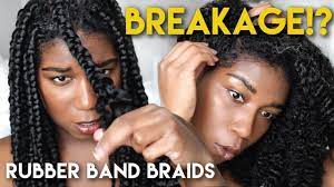 Removing Rubber Band Braids Breakage Naptural85 Youtube
