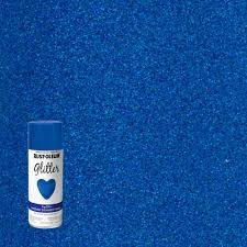 Rust Oleum Specialty 10 25 Oz Royal Blue Glitter Spray Paint 340646 The Home Depot