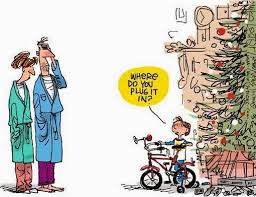 Your Kid Should Bike To School Here S Why And How Funny Kids Christmas Cartoons Christmas Humor
