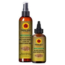 Growing out damaged, chemically treated hair can be a daunting task. Jamaican Black Castor Oil Hair Growth Duo Tropic Isle Living