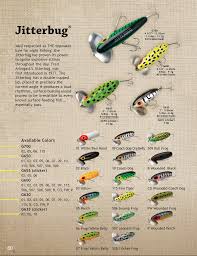 Arbogast Jitterbug 2017 Color Chart Fishing Lures Bass Fishing Lures Fishing Techniques