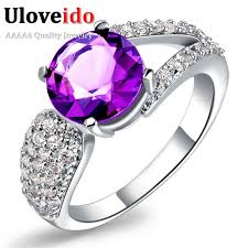 Aliexpress Com Buy Punk Vintage Style Fashion Ring Gift Purple Women Finger Lo Antique Silver Rings Cheap Wedding Rings Engagement Wholesale Engagement Rings