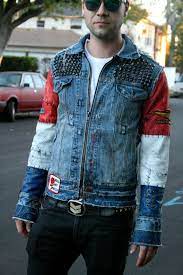 American Denim Fashion Studded Denim Jacket Denim Design