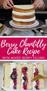 Berry Chantilly Cake Fluffy Cake Filled W Juicy Berry Compote Video Recipe Video Cake Filling Recipes Berry Chantilly Cake Chantilly Cake Recipe