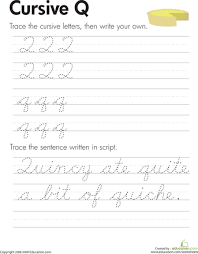 Slideshow Cursive Handwriting Practice Worksheets A Z Cursive Handwriting Practice Cursive Q Cursive Writing Worksheets