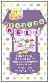 Actual Wishing Well Invite Insert Cute As A Button Baby Shower My Creation Feel Free To Use Wishing Well Baby Shower Baby Shower Wishes Baby Shower Gifts