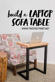 Diy Laptop Sofa Table A Great Gift Idea Sofa Table Diy Side Table Diy Couch