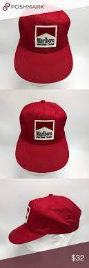 Marlboro Racing Team Snapback Trucker Hat Vintage Hats Vintage Racing Team Trucker Hat