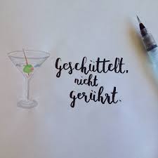 Geschuttelt Nicht Geruhrt Letterattackchallenge Von Frauhoelle Lettering Handlettering Brushlettering Brush Lettering Brush Lettering Instagram Posts