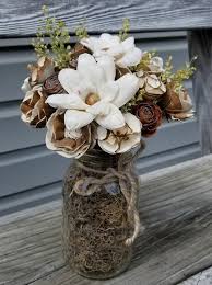 Sola Wood Flower Mason Jar Arrangement Sola Wood Flowers Diy Wood Flowers Sola Wood Flowers