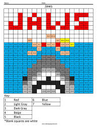 Kauhu vuodelta 1975 ohjaus steven spielberg pääosissa roy scheider ja robert shaw. Jaws Division Coloring Coloring Squared