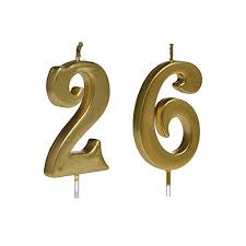 What day of the week was i born? Mmjj Gold 26th Birthday Candles Number 26 Cake Topper For Birthday Decorations Walmart Com Walmart Com