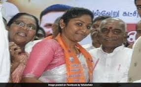Battle at royapuram is a matter of prestige for dmk and aiadmk. Veerappan S Daughter Vidhya Rani Aiadmk Founder Mgr S Family Get Posts In Tamil Nadu Bjp