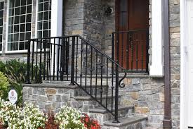 Wrought iron can make for some beautiful porch columns like those in the photo below. Exterior Railings Compass Iron Works
