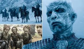 Zooming in closer, some fans believe you can also see the white haired daenerys and queen cersei perching on the iron throne. Game Of Thrones Season 8 Night King And The White Walkers Explained Tv Radio Showbiz Tv Express Co Uk
