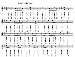 Ryan S Polka Tin Whistle Sheet Music Tin Whistle Sheet Music Whistle