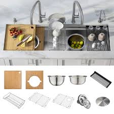 Maybe you would like to learn more about one of these? Kraus Kore Workstation Undermount Stainless Steel Kitchen Sink