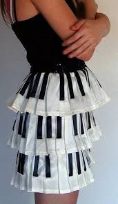 Women Piano Key Pleated Skirt By Coyotepeyote Fashion Music Clothes Dresses