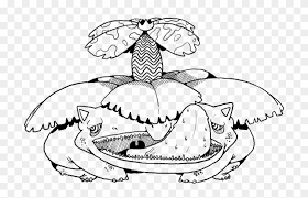 Venusaur coloring pages is a good mix of education and fun. Mega Venusaur Coloring Page Line Art Hd Png Download 727x474 3118279 Pngfind