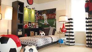 65 Cool And Awesome Boys Bedroom Ideas That Anyone Will Want To Copy Soccer Bedroom Soccer Themed Bedroom Soccer Room