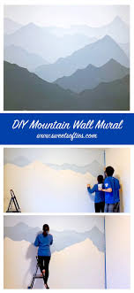 Mountain murals are cropping up in nurseries and kids' rooms everywhere, and the view couldn't be sweeter! How To Paint A Mountain Mural On Your Bedroom Or Nursery Wall Diy Timelapse Speed Painting Sweet Softies Amigurumi And Crochet