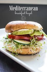 This Bagel Is A Favorite Of Mine To Fuel My Morning When I Am Craving A Little More Than Avocado Toast You C Mediterranean Breakfast Breakfast Bagel Recipes