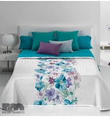 Couvre Lit Tisse Jacquard Trinidad Bleu Literie Chic Draps De Lit Decor De Lit