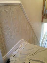 Lincrusta Dado Panels Installation Project In Cheshire Hallway Wall Colors Hallway Designs Entrance Hall Decor