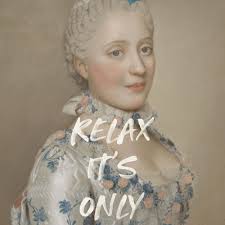 Arte imprimible, "Relájate, es solo caos", citas inspiradoras divertidas,  pintura vintage, impresiones digitales positivas de autocuidado para  descargar