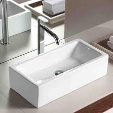 ogema vitreous china rectangular vessel