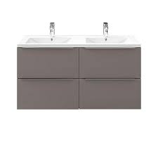 Media.castorama.fr goodhome imandra 120 / armoire de salle de bains goodhome imandra bleu l 80 x h 60 x p 15 cm castorama : Meuble Sous Vasque A Suspendre Goodhome Imandra Gris Taupe 120 Cm Plan Vasque Nira Castorama