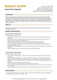 owner operator resume samples qwikresume
