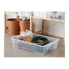 Samla Krabice Transparentni 78x56x18 Cm 55 L Ikea Ikea Samla Under Bed Shoe Storage Storage Spaces