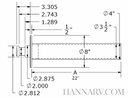We are sorry you have not been able to find the part you need for the regency deck mount faucet with 4 inch centers and 8 inch gooseneck swing spout. Wallace Forge Company 2085205 Kingpin To Gooseneck Adapter 22 Inch Pipe 4 Inch O D Round Tube 30 000 Lbs Capacity Hanna Trailer Supply