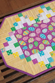 Additional Images Of Ebb Flow Table Runner Kit By Connecting Threads Connectingthread Easter Table Runner Pattern Holiday Table Runner Easter Table Runners