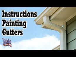 If you are repainting the house and you need the gutters to match the new color. Diy Gutter Painting Hacks How To Paint Rain Gutters Exterior Painting Tips Youtube