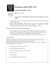 Memangnya daya itu apa sih? Mpu3113 Group Assignment Sem 1 2020 Hubungan Etnik Mpu 3113 Tugasan Kumpulan 30 Semester 2020 Tugasan Yang Perlu Disediakan Dan Dikemukakan Kepada Tutor Untuk Studocu