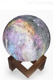 7 Color Changing Fancy Galaxy Print Moon Lamp Touch Led Night Light Susuohome Com