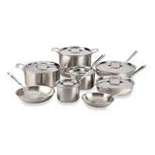 All Clad D5 Brushed Stainless Steel Cookware 14 Piece Set And Open Stock Cookware Set Dishwasher Safe Cookware Stainless Steel Cookware