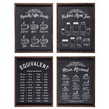 toile et tableau deco tableau design mural cadre cuisine deco argente ardoise cuisine