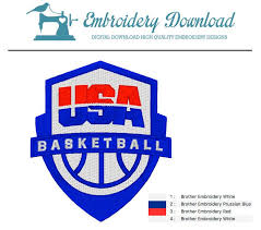 Olympic men's basketball team was approved by the usa basketball board of directors and is pending final approval by the united states olympic & paralympic committee. Usa Basketball Team Logo Embroidery Design For Download Embroiderydownload
